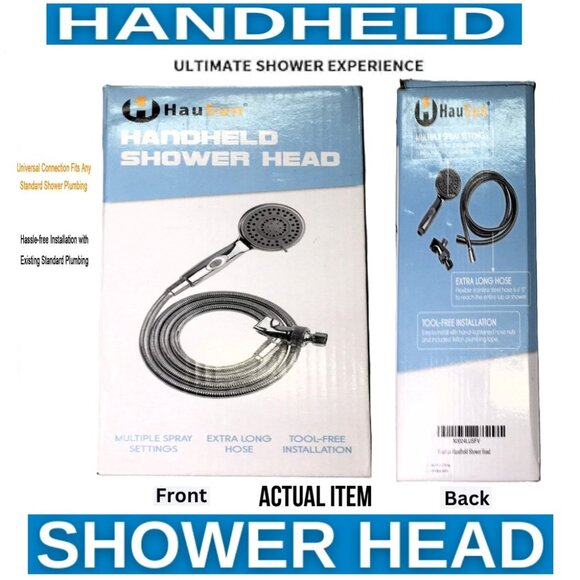 🛑 HAUSUN Handheld ➕🆒 SHOWER HEAD Universal Bathroom FAUCET Spray 💸BUY NOW‼️ - Picture 1 of 15